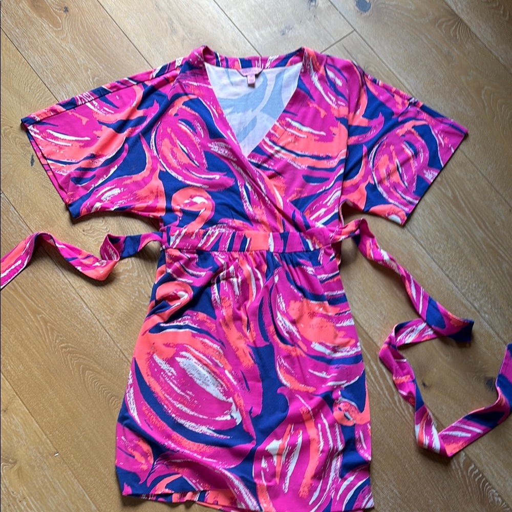 Lilly Pulitzer Pink and Blue Patterned Top